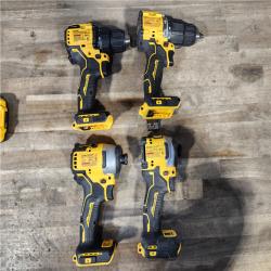 HOUSTON LOCATION - AS-IS DEWALT 4 TOOL COMBO KIT W/ (2) BATTERY & CHARGER
