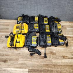HOUSTON LOCATION - AS - IS DEWALT BATTERY CHARGER PACK QTY - 12