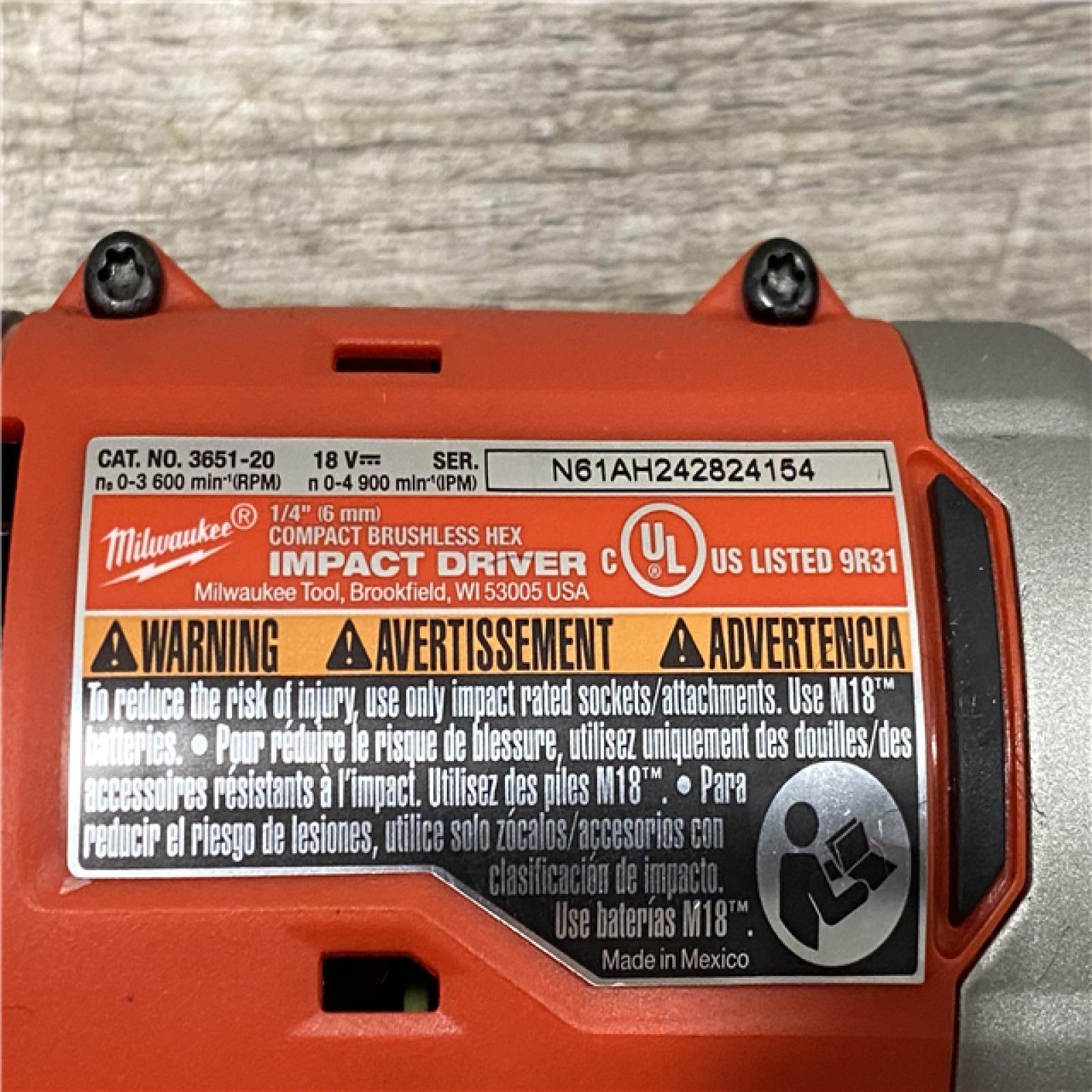 AS-IS Milwaukee 18-Volt Lithium-Ion Brushless Cordless Compact Hammer Drill/Impact Combo Kit