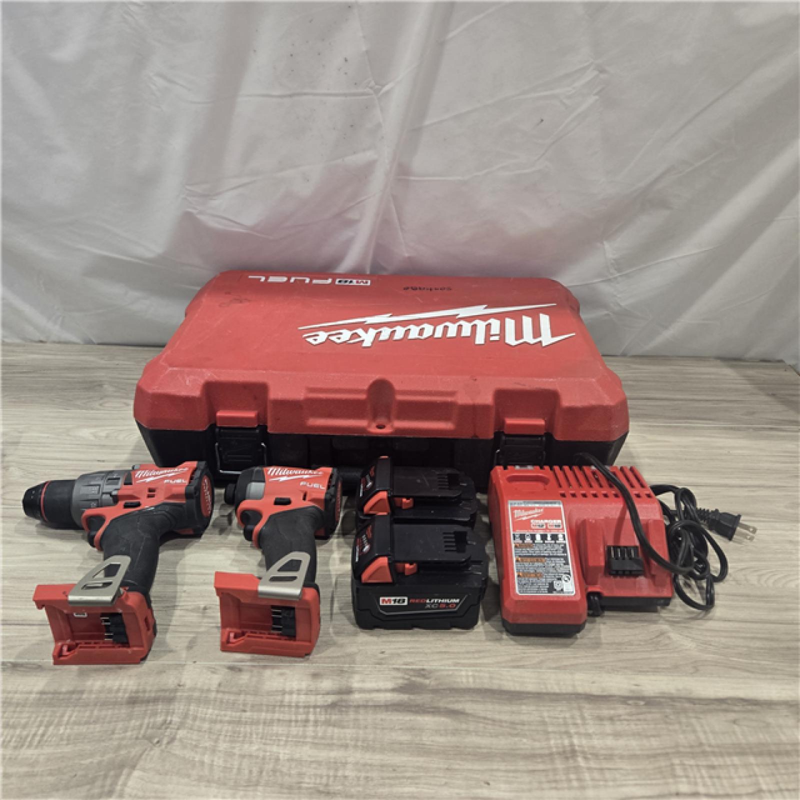 AS-IS MILWAUKEE FUEL 18V Cordless Hammer Drill and Impact Driver Combo Kit