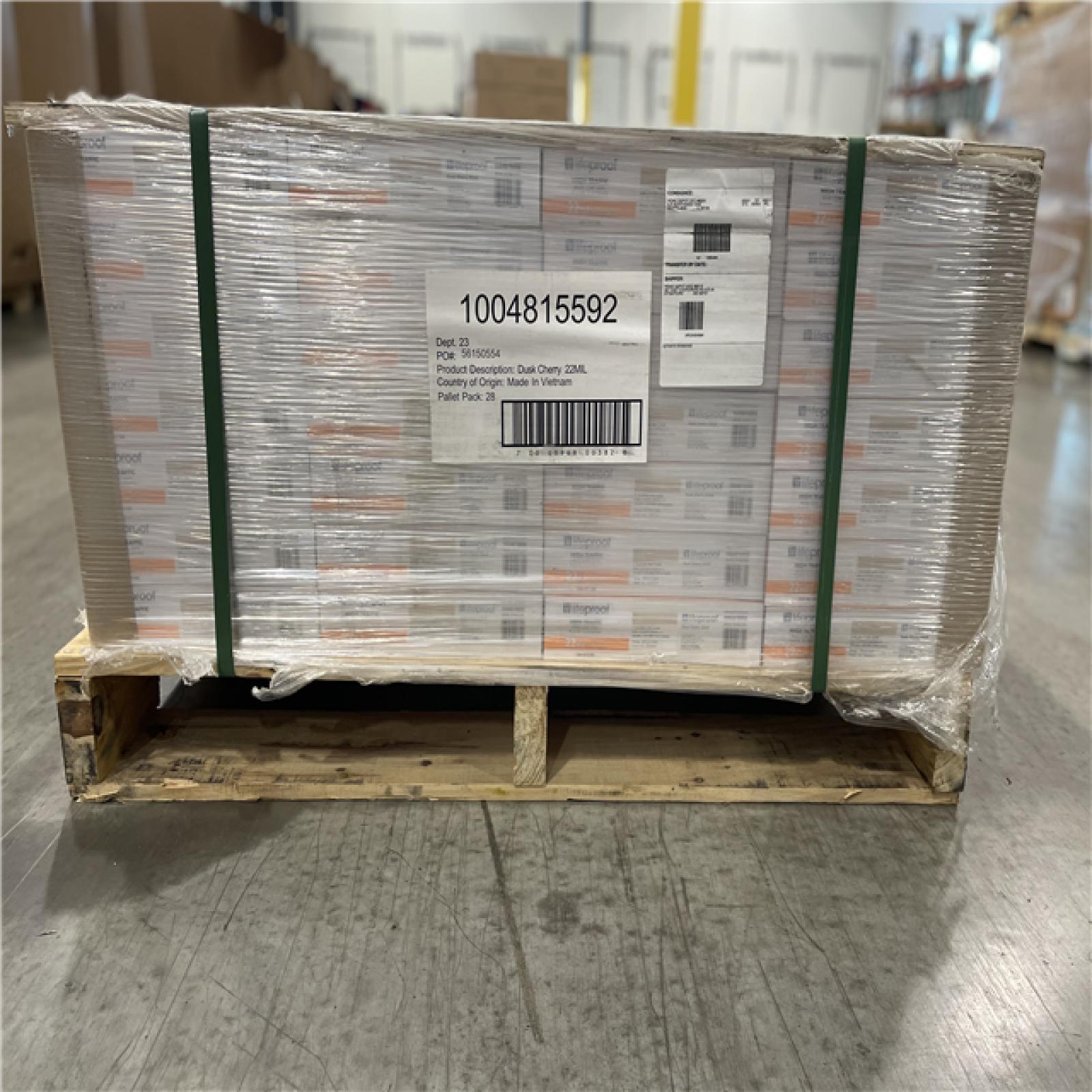 DALLAS LOCATION- LIFEPROOF Dusk Cherry 22 MIL x 8.7 in. W x 48 in. L (20.1 sqft/case) PALLET (28 UNITS)