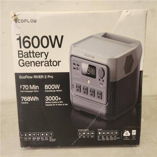 Phoenix NEW EcoFlow 800W Output/1600W Peak Push-Button Start Battery Generator RIVER 2 Pro  LFP Battery  Fast Charging for Outdoor  Camping