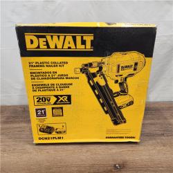 AS-IS DeWalt 20V MAX Collated Cordless Framing Nailer Tool Kit with Rafter Hook