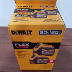 California NEW DeWalt Flex Volt Lithium Ion Battery 2-Pack