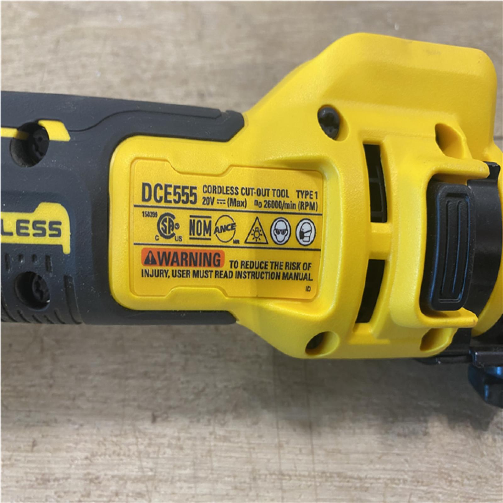 as-is DEWALT XR 20V Lithium-Ion Cordless Rotary Drywall Cut-Out Tool (Tool Only)