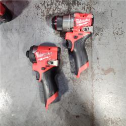 HOUSTON LOCATION - AS-IS Milwaukee 3497-22 12V Brushless Hammer Drill and Impact Driver Combo Kit