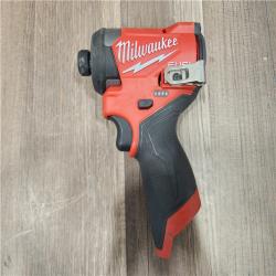 AS-IS- Milwaukee M12 FUEL 12 V 1/4 in. Cordless Brushless Impact Driver (TOOL ONLY)