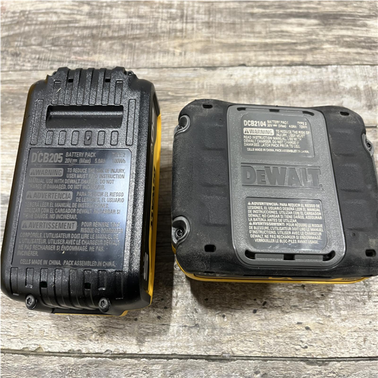 AS-IS DEWALT 20V MAX Lithium-Ion Starter Kit with 4.0 Ah and 5.0 Ah Batteries and Charger