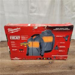 AS-IS Milwaukee M12 12-Volt Cordless Gray Heated Jacket Hoodie Kit (X-Large)