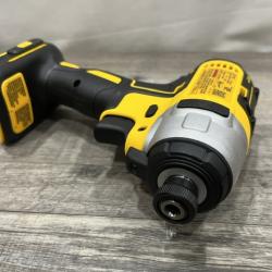 AS-IS DEWALT 20V MAX Lithium-Ion Brushless Cordless 1/4 in. Impact Driver Kit