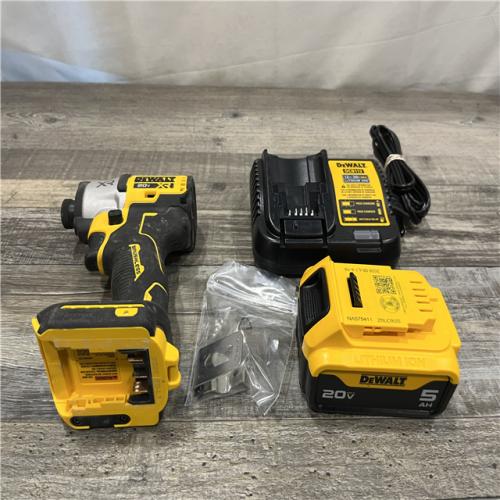 AS-IS DEWALT 20-Volt Maximum XR Lithium-Ion Cordless Brushless 1/4 in. 3-Speed Impact Driver Kit