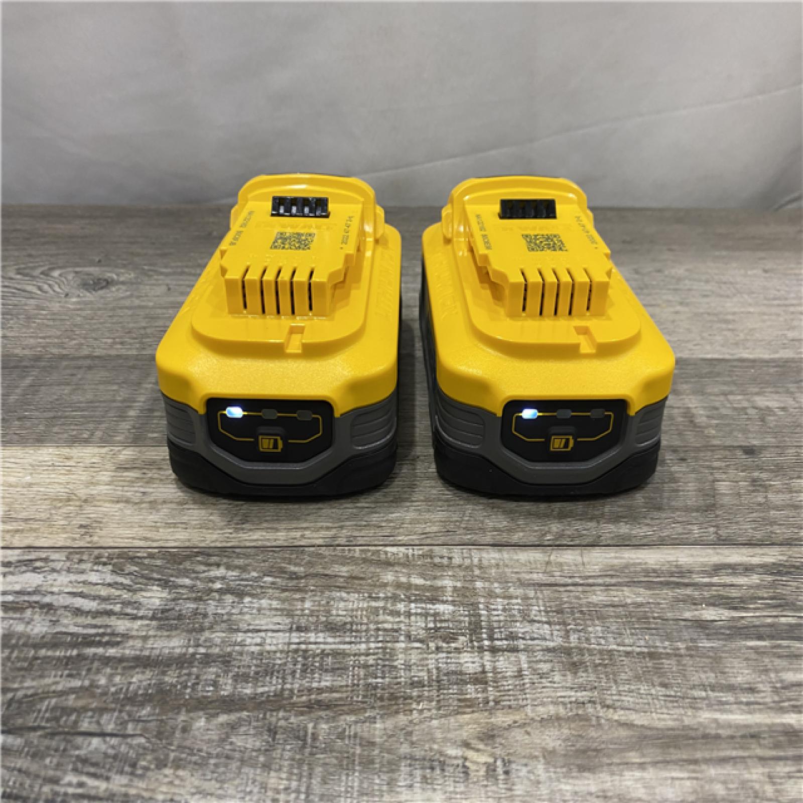 AS-IS DEWALT 20V MAX XR POWERSTACK Lithium-Ion 5.0Ah Battery (2 -Pack)
