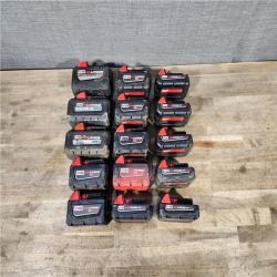 HOUSTON LOCATION - AS-IS MILWAUKEE BATTERY PACK QTY - 15