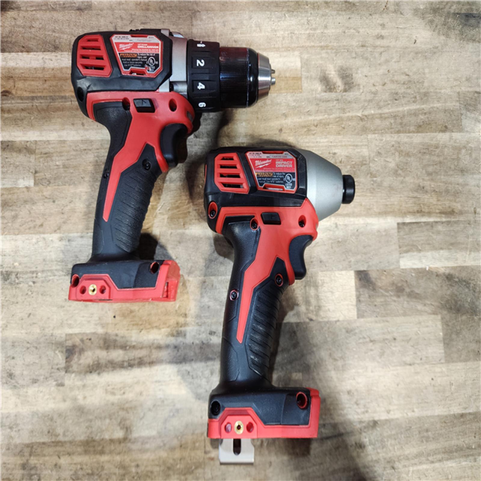 HOUSTON LOCATION - AS-IS Milwaukee M18 Brushed Cordless (2-Tool) Drill/Driver and Impact Driver Kit