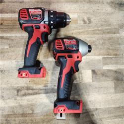 HOUSTON LOCATION - AS-IS Milwaukee M18 Brushed Cordless (2-Tool) Drill/Driver and Impact Driver Kit