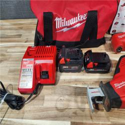 HOUSTON LOCATION - AS-IS M18 18V Lithium-Ion Cordless Combo Kit (5-Tool) with (2) Batteries  Charger and Tool Bag