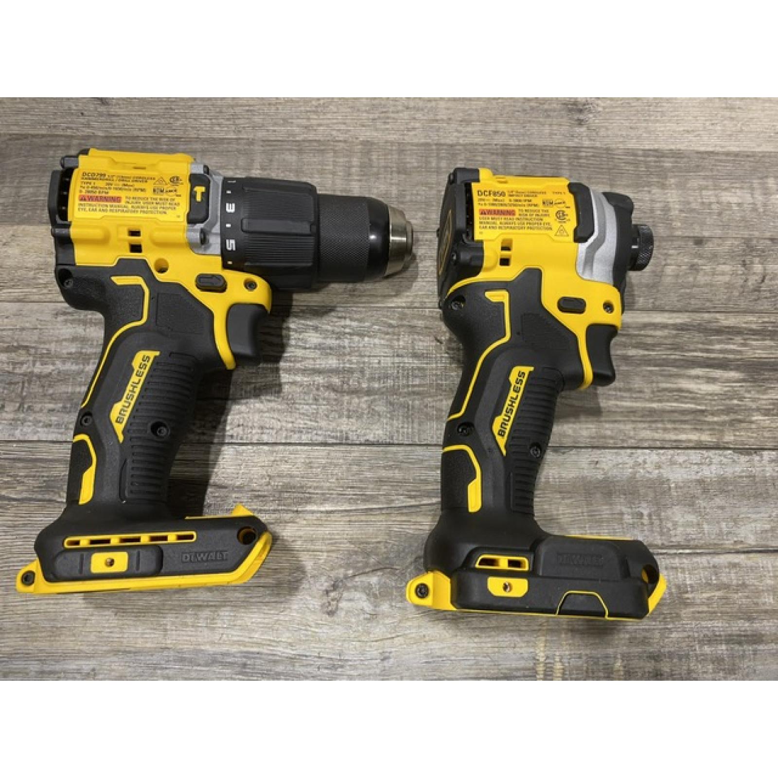 AS-IS DEWALT ATOMIC 20V MAX Lithium-Ion Cordless 2-Tool Combo Kit