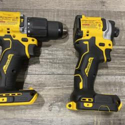 AS-IS DEWALT ATOMIC 20V MAX Lithium-Ion Cordless 2-Tool Combo Kit