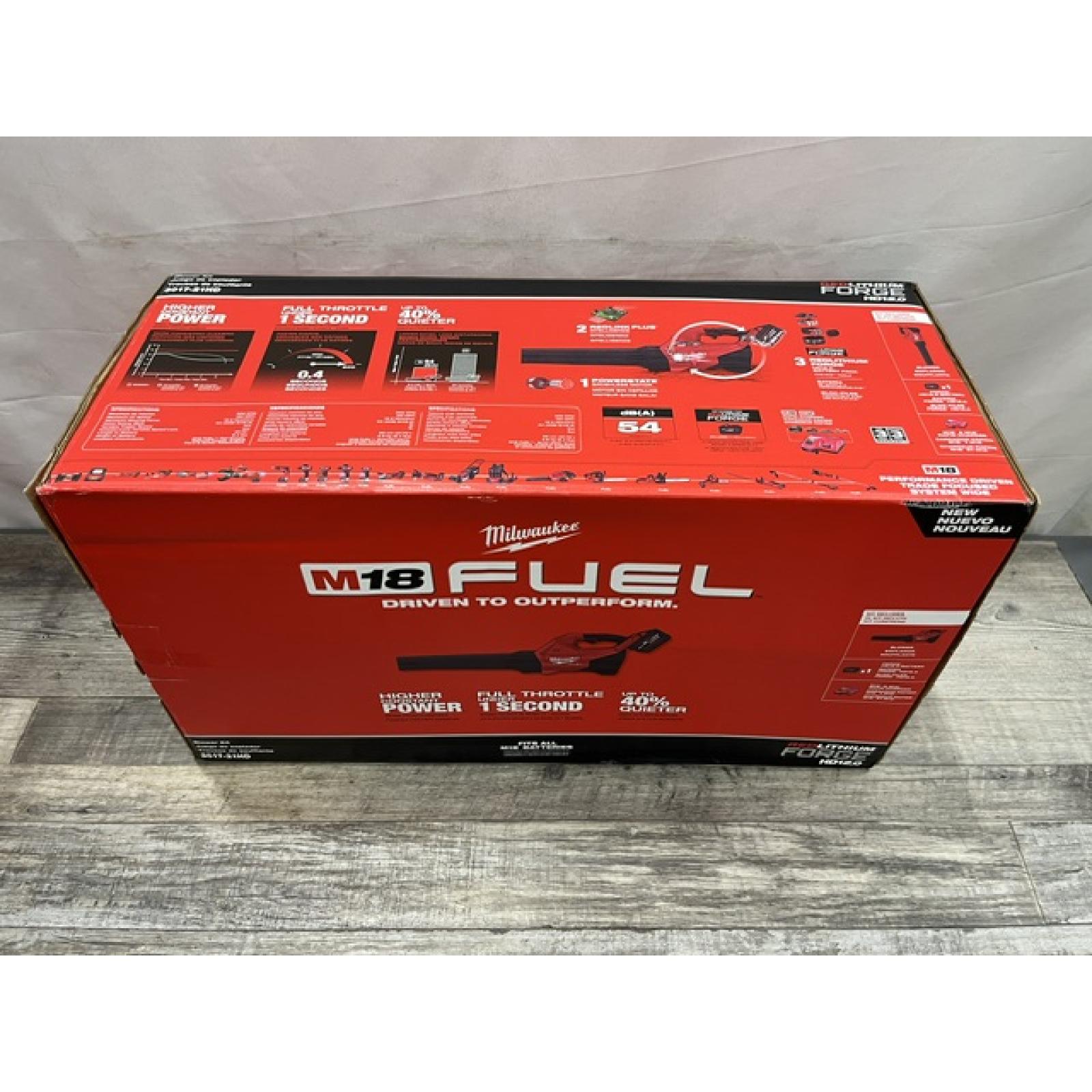 NEW - Milwaukee FUEL 120 MPH 500 CFM 18V Brushless Cordless Battery Powered Leaf Blower Kit