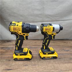 AS-IS DeWalt DCK227D2 20V MAX Brushless 1/2 in. Drill Driver & 1/4 in. Impact Driver 2.0Ah Kit