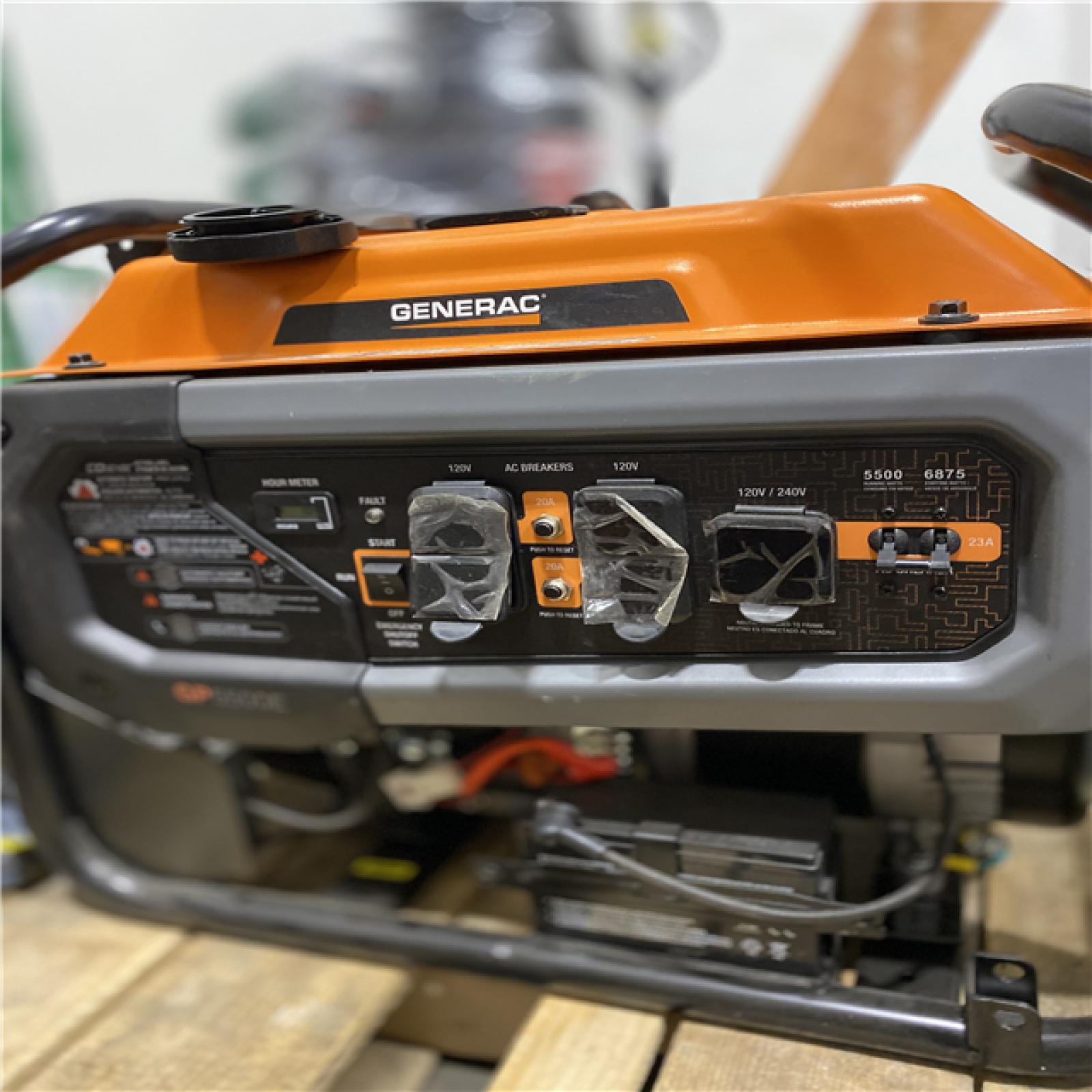 Dallas Location - As-Is Generac 6875 / 5500-Watt Gasoline Powered Portable Generator