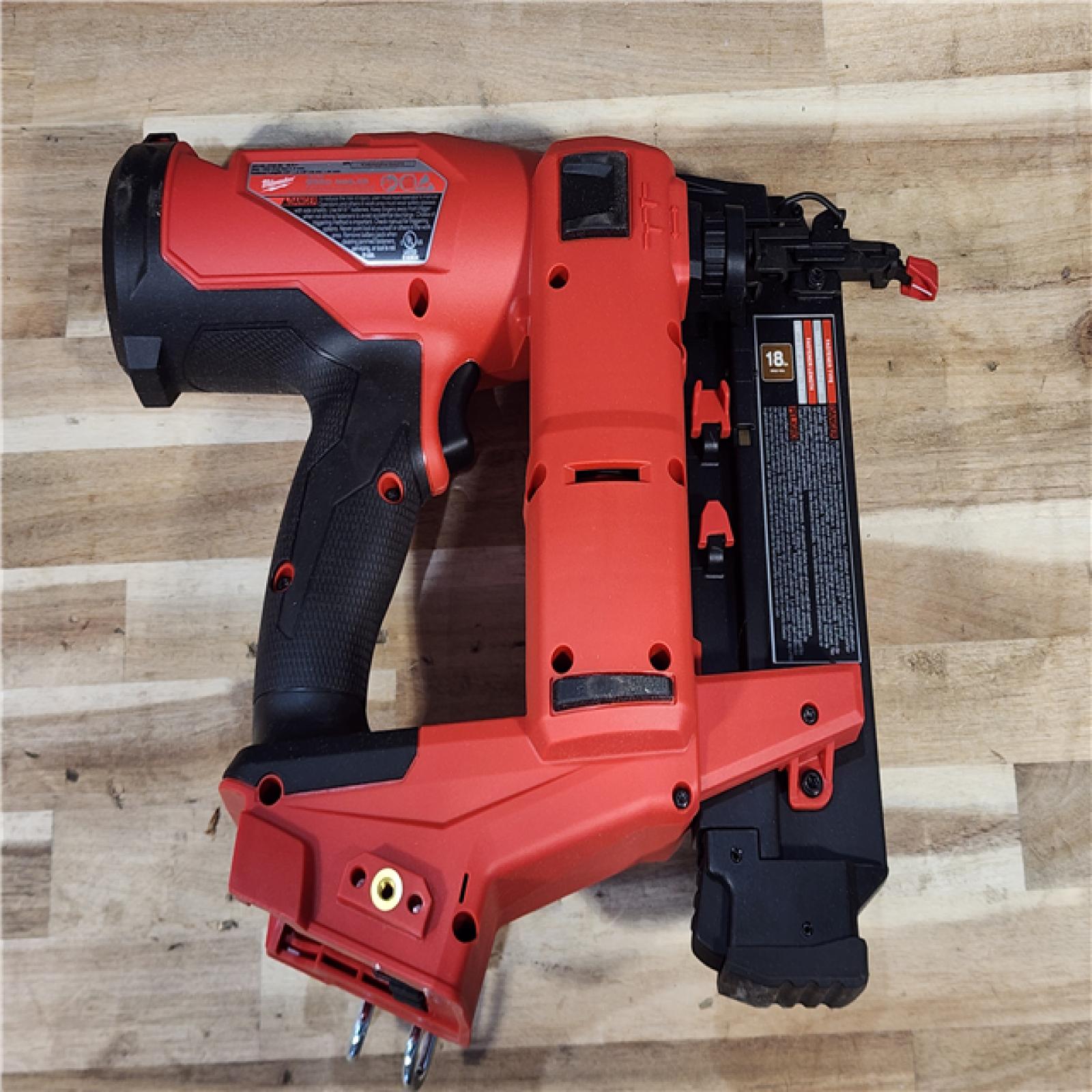 HOUSTON LOCATION - AS-IS Milwaukee  FUEL 18-Volt Lithium-Ion Brushless Cordless Gen II 18-Gauge Brad Nailer (Tool-Only)