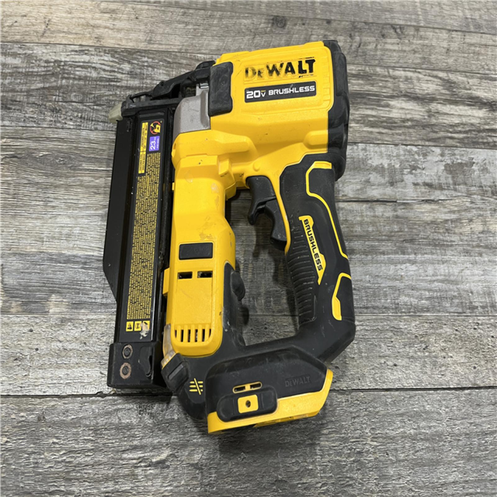 AS-IS DEWALT ATOMIC 20V MAX Lithium Ion Cordless 23 Gauge Pin Nailer (Tool Only)