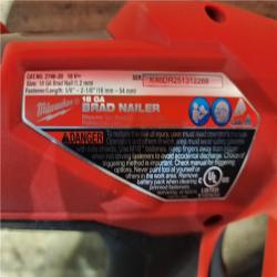 HOUSTON LOCATION - AS-IS Milwaukee FUEL 18-Volt Lithium-Ion Brushless Cordless Gen II 18-Gauge Brad Nailer (Tool-Only)