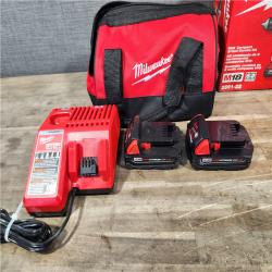 HOUSTON LOCATION - AS-IS Milwaukee 18V Cordless Brushed 2-Tool Drill/Driver and Impact Driver Kit