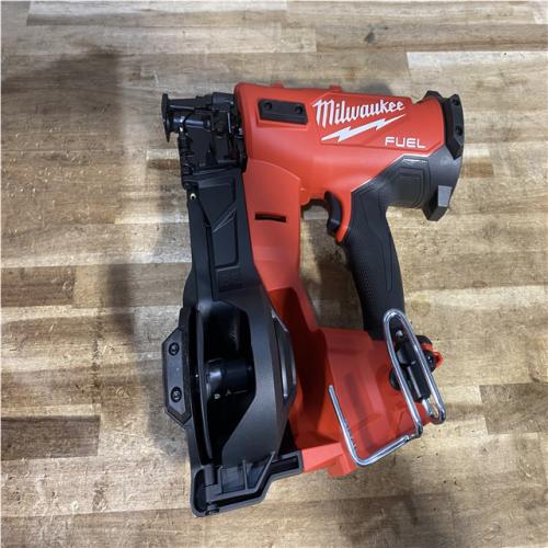 Houston Location AS-IS Milwaukee FUEL 18-Volt Lithium-Ion Brushless Cordless Coil Roofing Nailer (Tool Only)