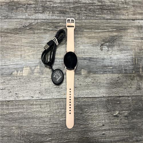 AS-IS Samsung Galaxy Watch4 40mm Bluetooth and WiFi Smart Watch, Pink Gold