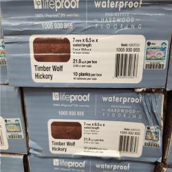 Phoenix Location Lifeproof Timber Wolf Hickory 0.28 in. T x 6.5 in. W Waterproof Engineered Hardwood Flooring (523 sq. ft. 24 case)