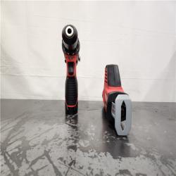 AS-IS- M12 12V Lithium-Ion Cordless Drill/Driver and HACKZALL Combo Kit (2-Tool)