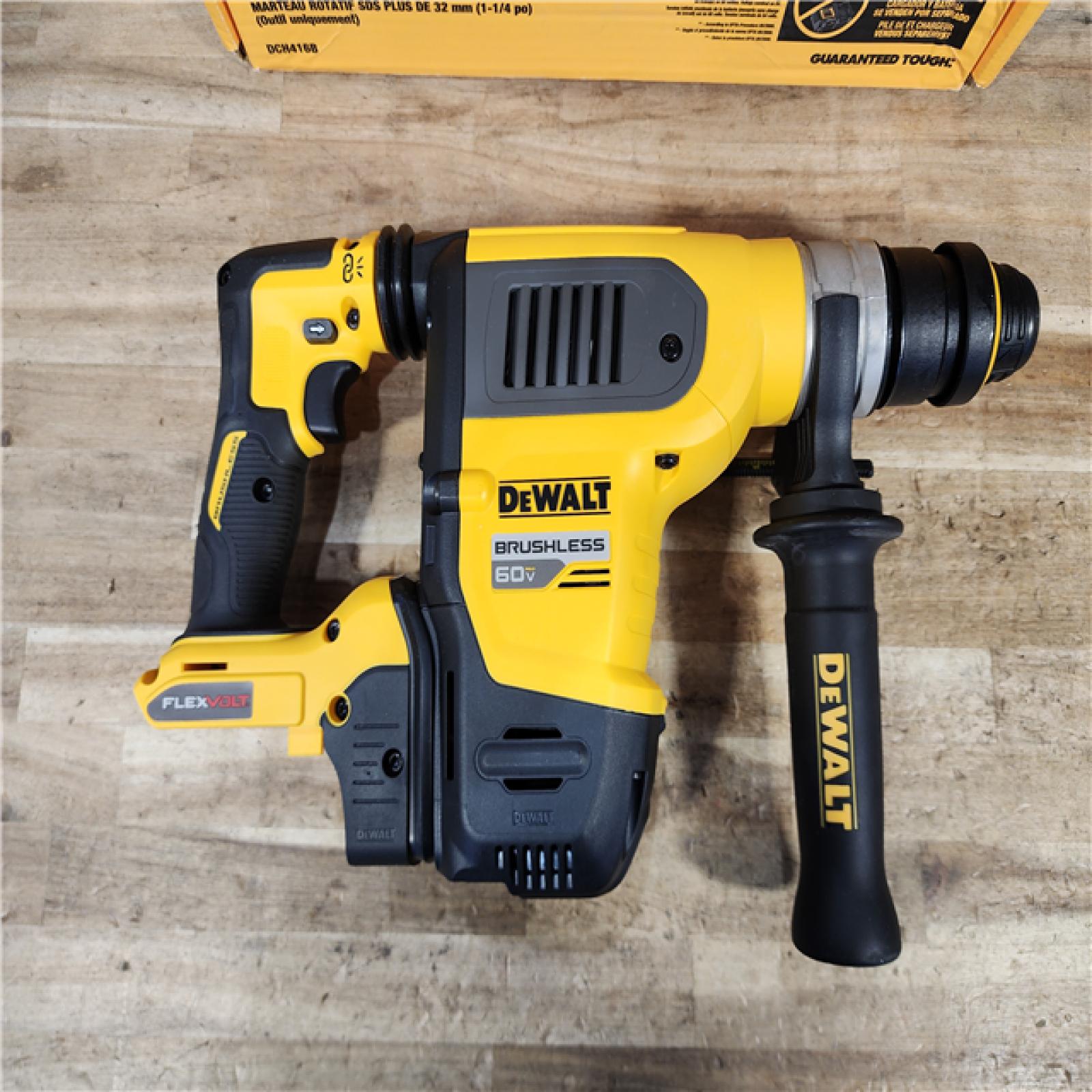 HOUSTON LOCATION - AS - IS DeWalt 60V MAX 1-1/4 in. Brushless Cordless SDS PLUS Rotary Hammer (Tool Only)