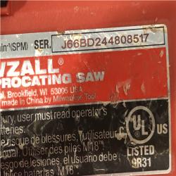 AS-IS Milwaukee FUEL 18V Lithium-Ion Brushless Cordless Super SAWZALL Orbital Reciprocating Saw (Tool-Only)