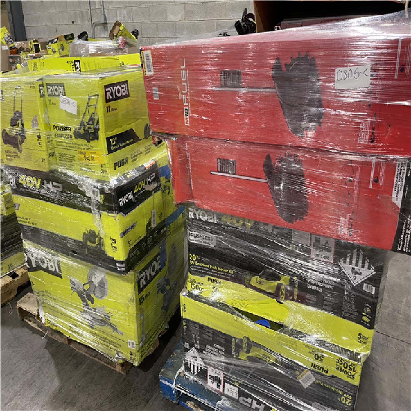 Pittston Location As-IS Power Tools Truckload (12 Pallets) 0806-C