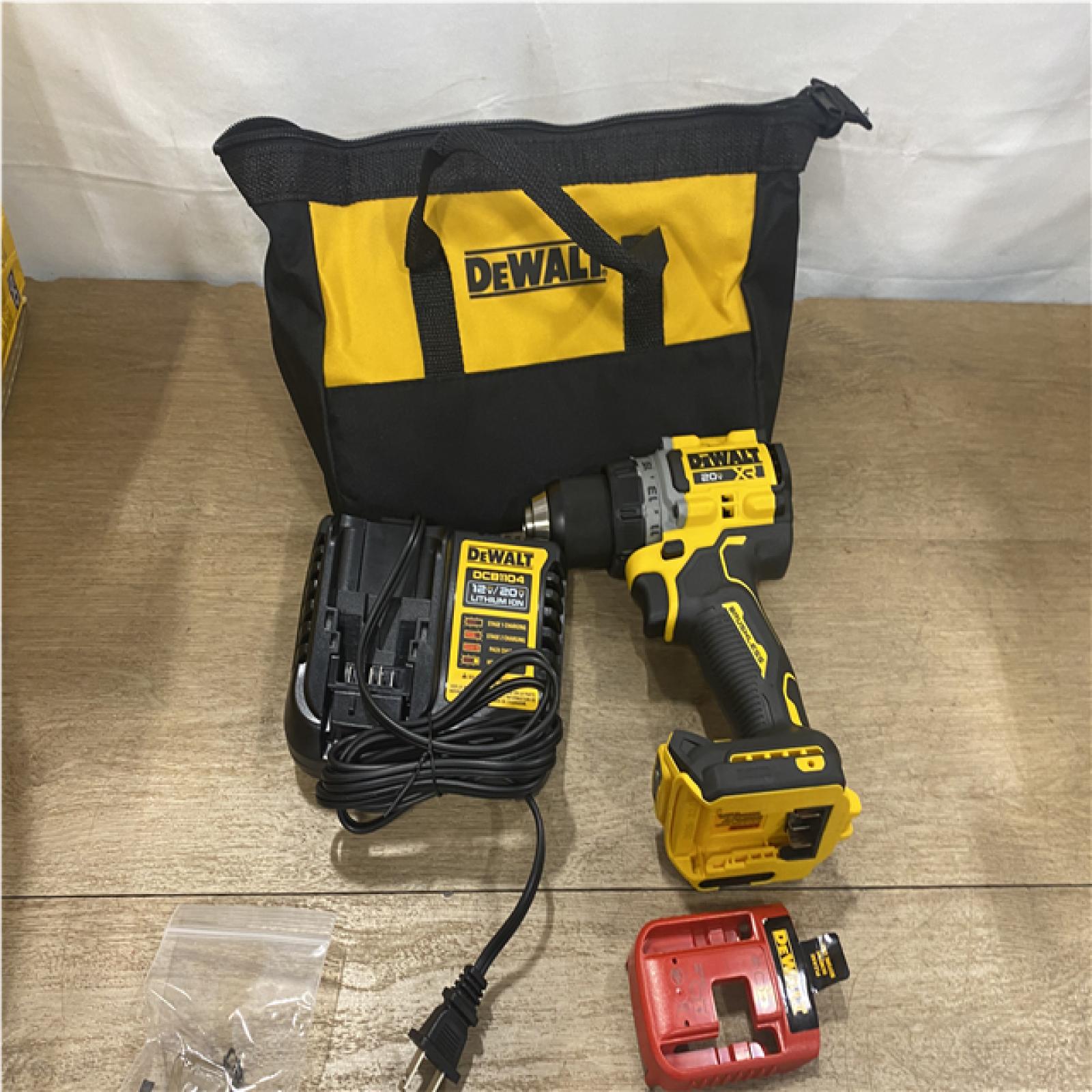 AS-IS DEWALT 20V MAX XR 1/2 Inch Drill Driver Kit - DCD801T1