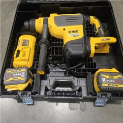 As-Is- 60V FLEXVOLT Cordless Brushless 1-7/8 in. SDS Max Rotary Hammer Kit  (2) 9.0Ah Batteries  Charger and Kit Box
