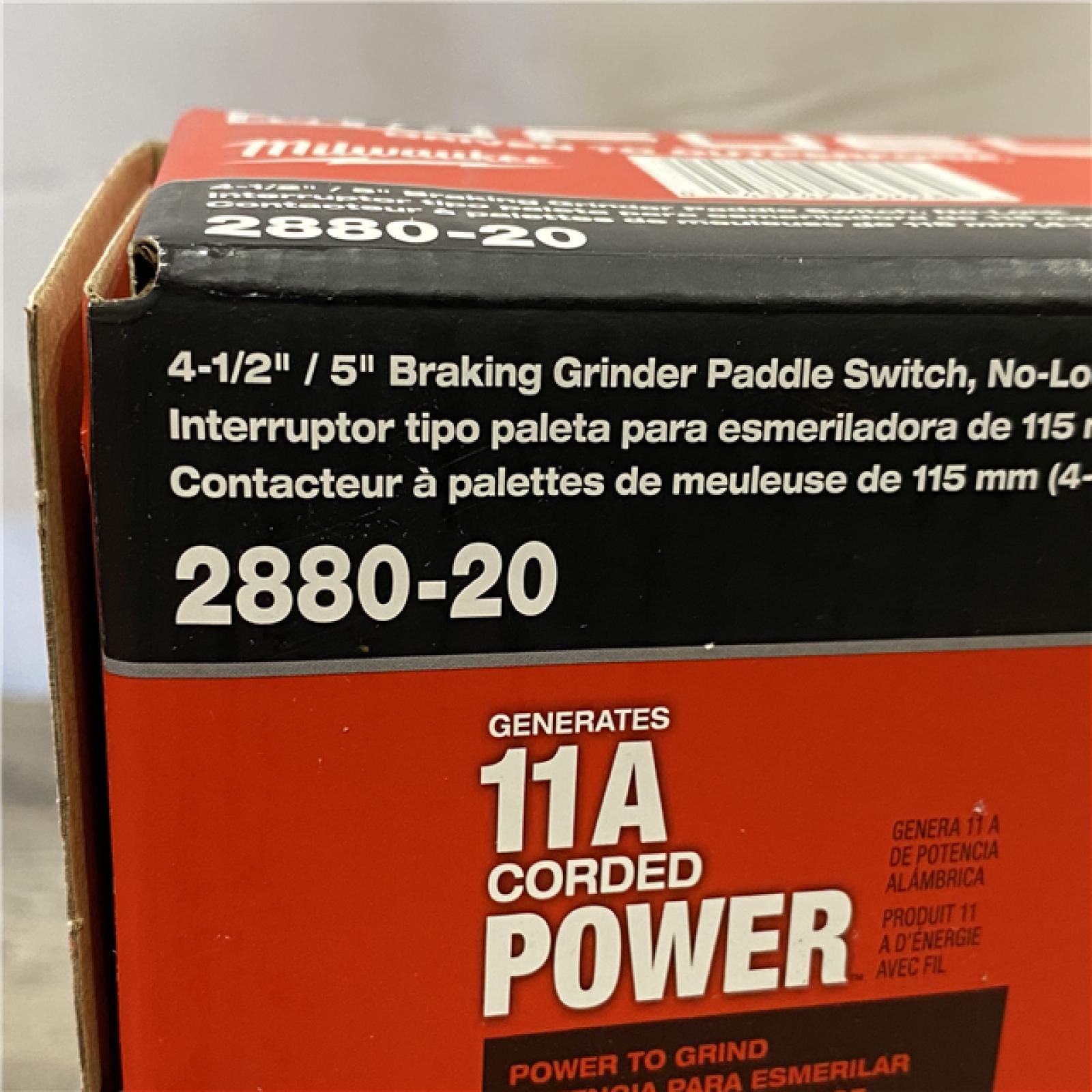 NEW - Milwaukee FUEL 18V Lithium-Ion Brushless Cordless 4-1/2 in./5 in. Grinder w/Paddle Switch (Tool-Only)
