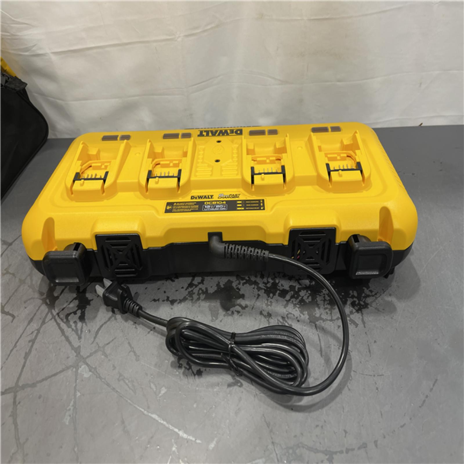 AS-IS- DEWALT 12V/20V/60V MAX 4-Port Lithium-Ion Battery Charger