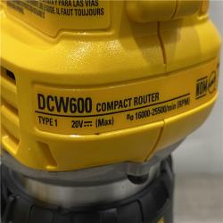AS-IS DEWALT 20V MAX XR Cordless Brushless Fixed Base Compact Router (Tool Only)