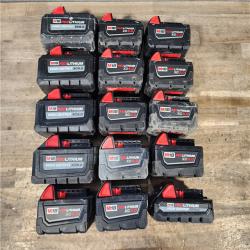 HOUSTON LOCATION - AS-IS MILWAUKEE BATTERY PACK QTY - 15