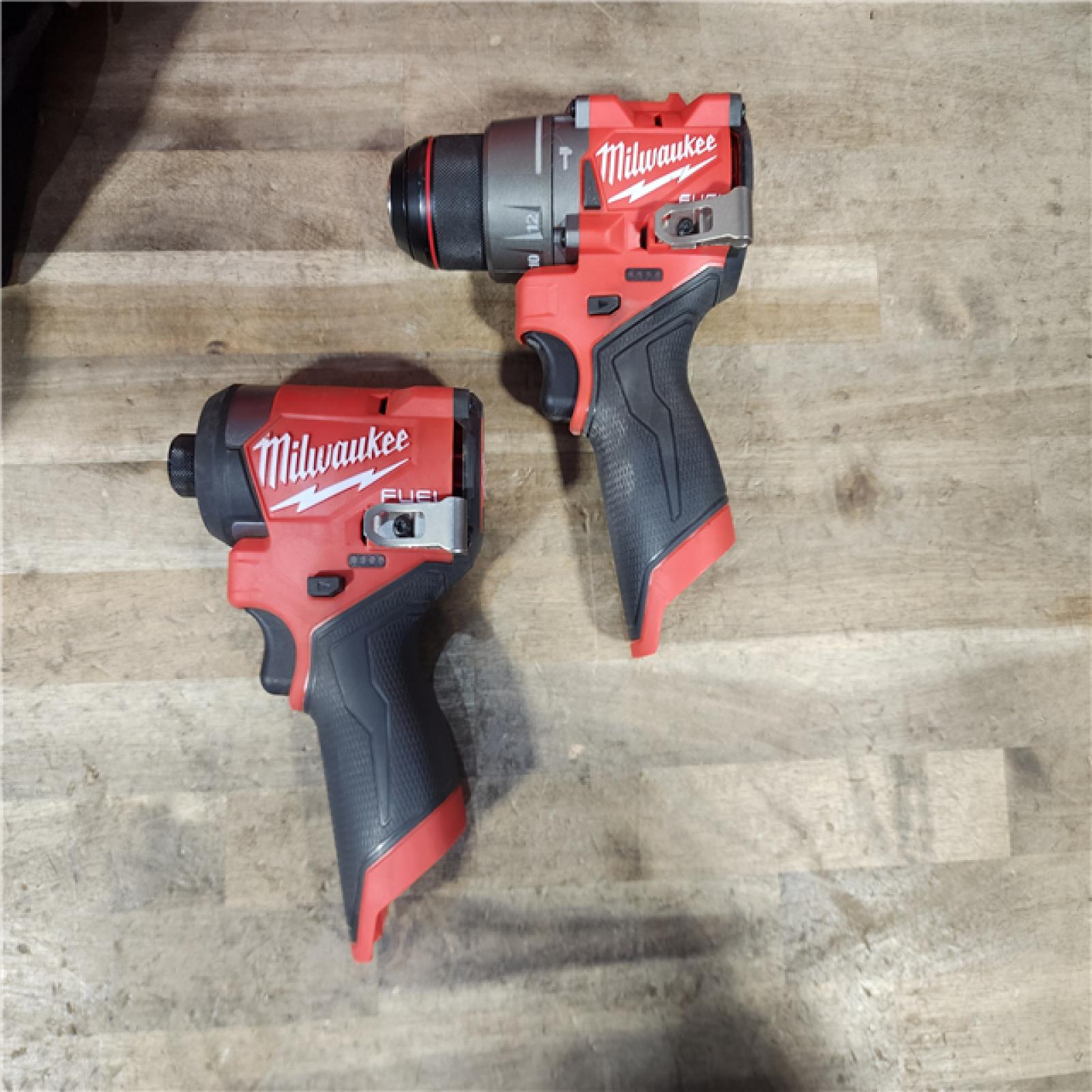HOUSTON LOCATION - AS-IS Milwaukee 3497-22 12V Brushless Hammer Drill and Impact Driver Combo Kit
