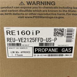 DALLAS LOCATION - Rinnai High Efficiency Non-Condensing 6.6 GPM Residential 160 000 BTU Interior Propane Gas Tankless Water Heater