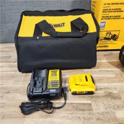 HOUSTON LOCATION - AS-IS DEWALT 20V MAX Lithium-Ion 15-Degree Electric Cordless Roofing Nailer Kit