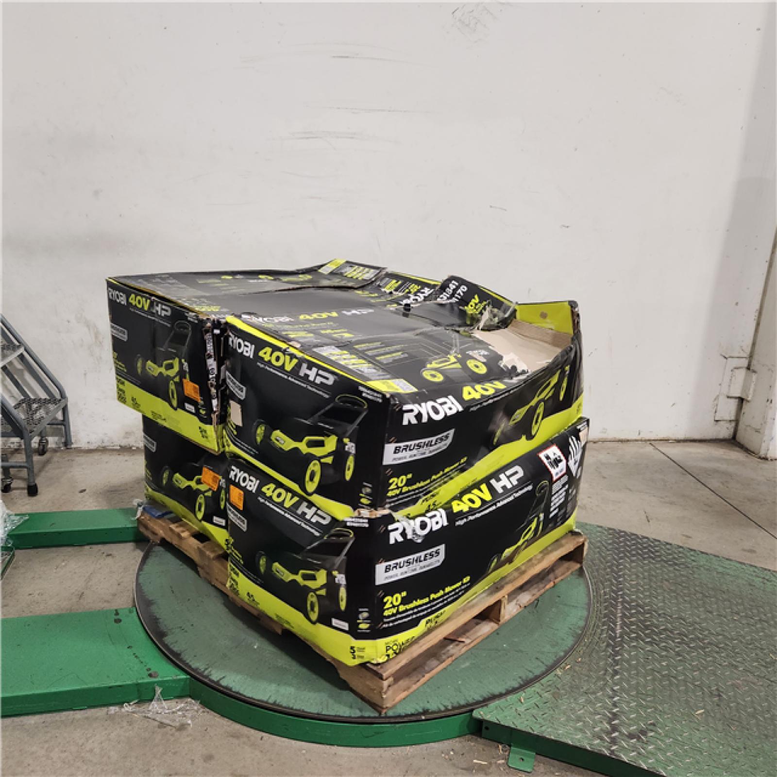 Dallas Location - As-Is RYOBI 40V  20 in. Cordless Battery Lawn Mower with 6.0 Ah Battery and Charge-Like New Condition- Lot Of 4)