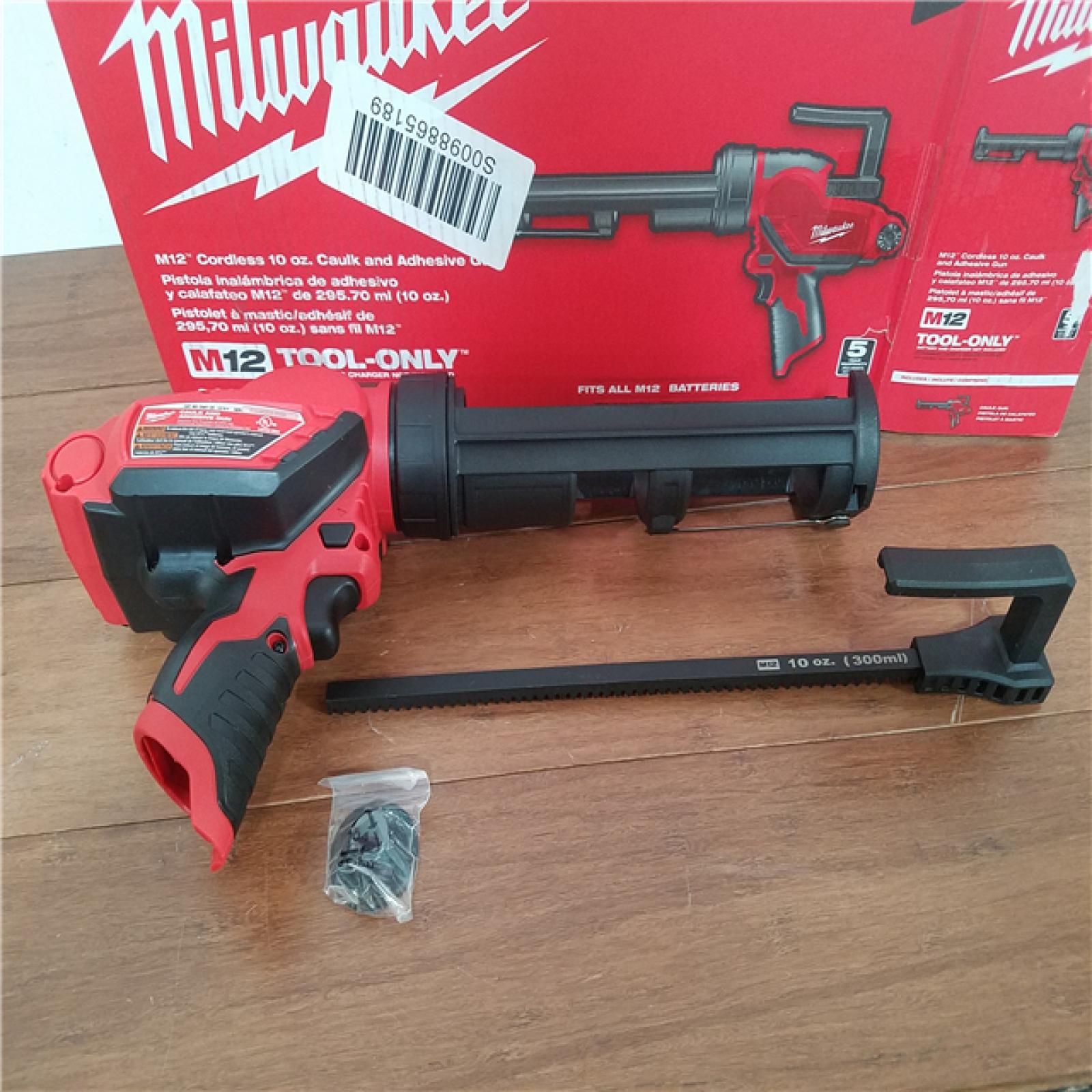 California NEW Milwaukee M12 Cordless 10 oz. Caulk & Adhesive Gun (Tool Only)