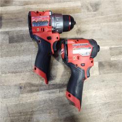 HOUSTON LOCATION - AS-IS Milwaukee 3497-22 12V Brushless Hammer Drill and Impact Driver Combo Kit