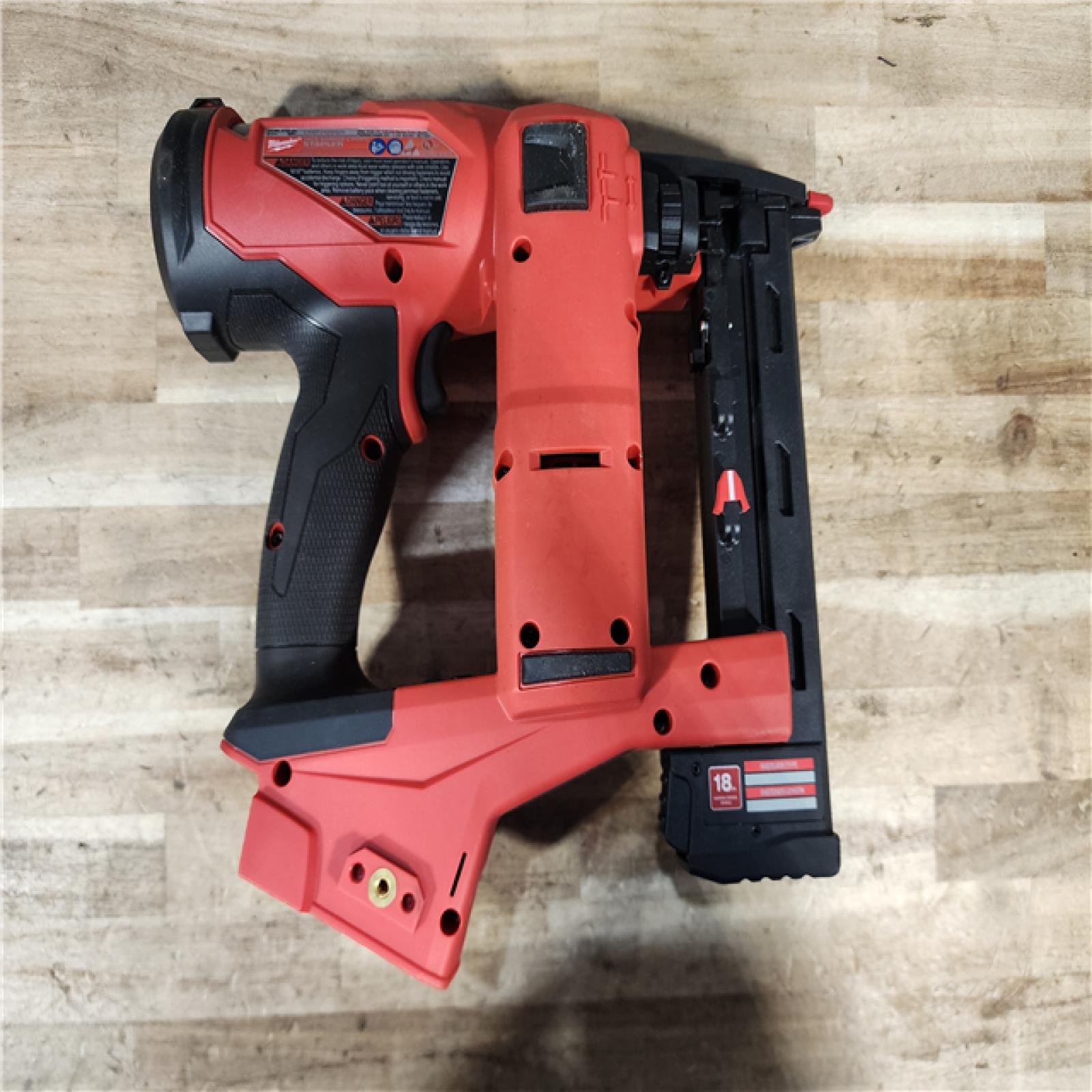 HOUSTON LOCATION - AS-IS Milwaukee FUEL 18-Volt Lithium-Ion Brushless Cordless 18-Gauge 1/4 in. Narrow Crown Stapler (Tool-Only)