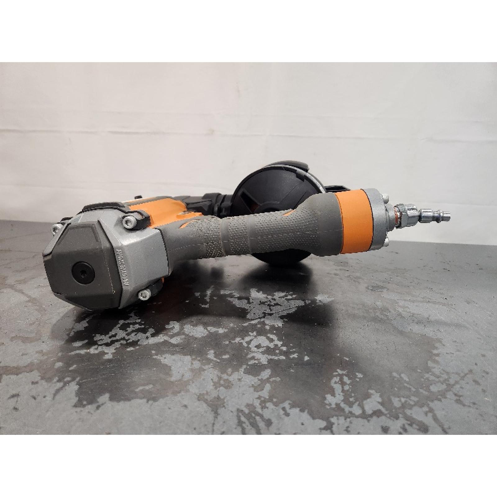 AS-IS- RIDGID Pneumatic 15 Deg. 1-3/4 in. Coil Roofing Nailer